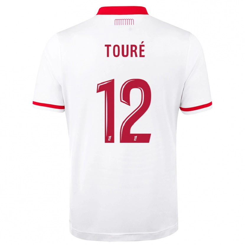 Danxen Hombre Camiseta Ilane Touré #12 Rojo Blanco 1ª Equipación 2026/27 La Camisa