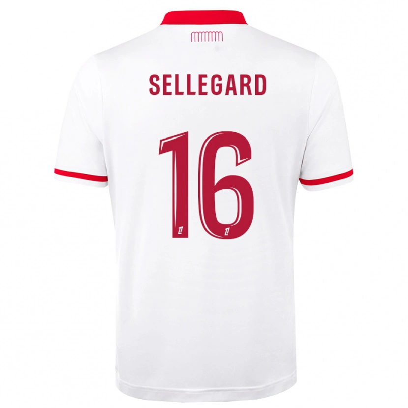 Danxen Hombre Camiseta Alexander Sellegard #16 Rojo Blanco 1ª Equipación 2026/27 La Camisa