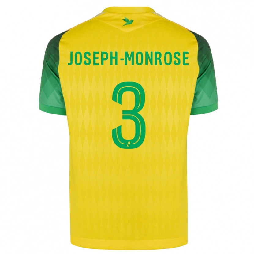 Danxen Hombre Camiseta Florian Joseph-Monrose #3 Amarillo Verde Rojo 1ª Equipación 2026/27 La Camisa