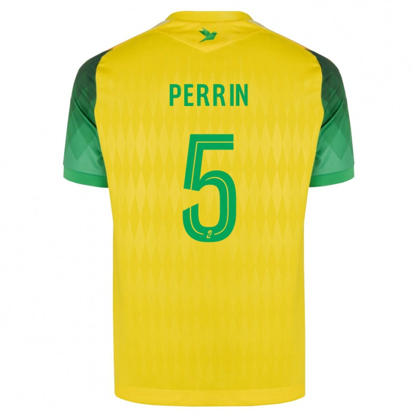 Danxen Hombre Camiseta Lucas Perrin #5 Amarillo Verde Rojo 1ª Equipación 2026/27 La Camisa