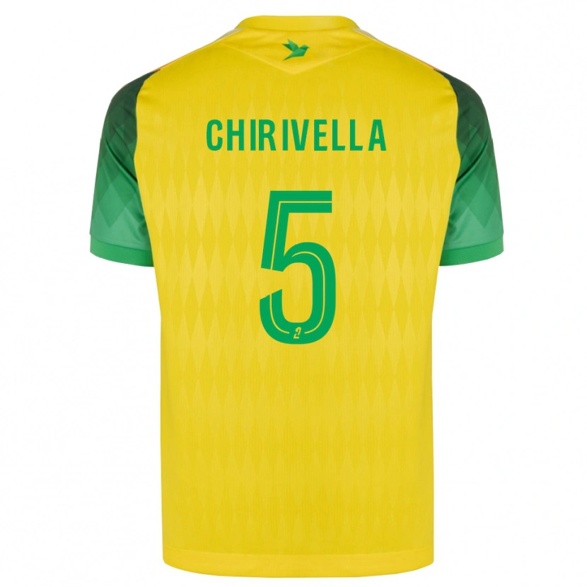 Danxen Hombre Camiseta Pedro Chirivella #5 Amarillo Verde Rojo 1ª Equipación 2026/27 La Camisa
