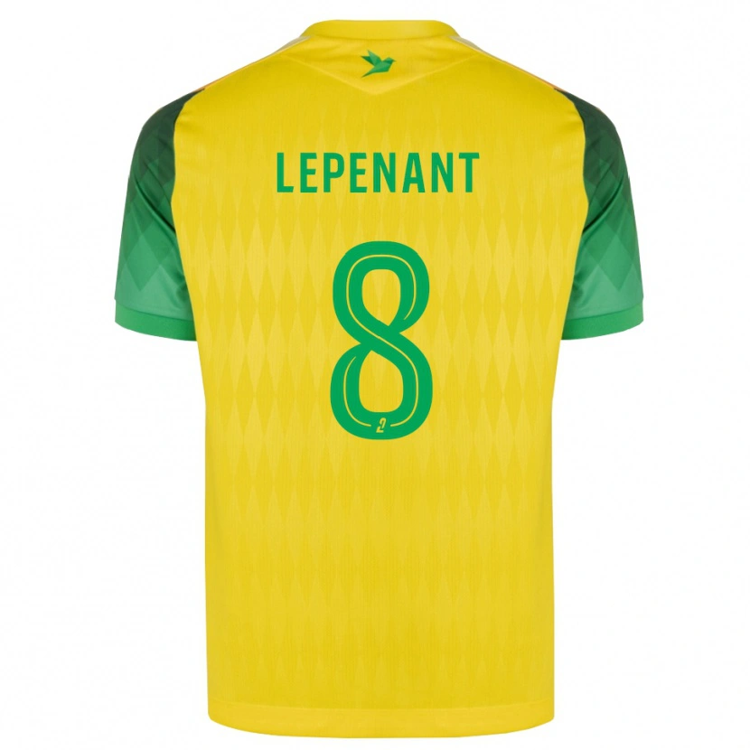 Danxen Hombre Camiseta Johann Lepenant #8 Amarillo Verde Rojo 1ª Equipación 2026/27 La Camisa