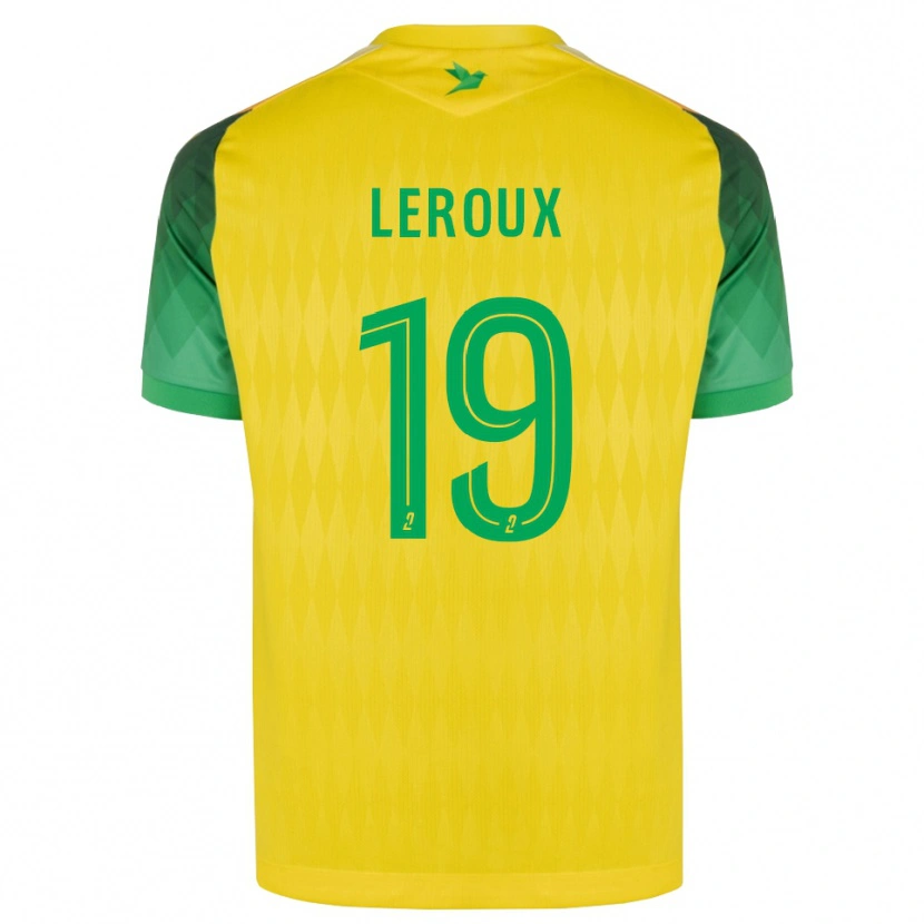Danxen Hombre Camiseta Louis Leroux #19 Amarillo Verde Rojo 1ª Equipación 2026/27 La Camisa