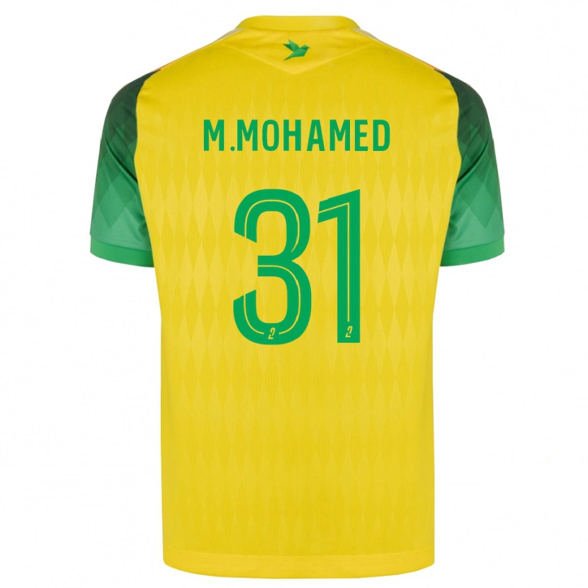 Danxen Hombre Camiseta Mostafa Mohamed #31 Amarillo Verde Rojo 1ª Equipación 2026/27 La Camisa