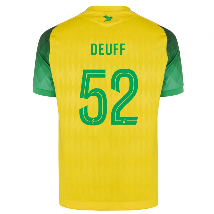 Danxen Hombre Camiseta Bahmed Deuff #52 Amarillo Verde Rojo 1ª Equipación 2026/27 La Camisa