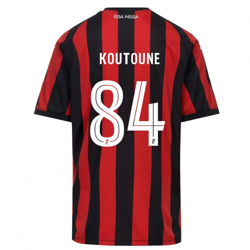 Danxen Hombre Camiseta Hamza Koutoune #84 Rojo Negro Blanco 1ª Equipación 2026/27 La Camisa