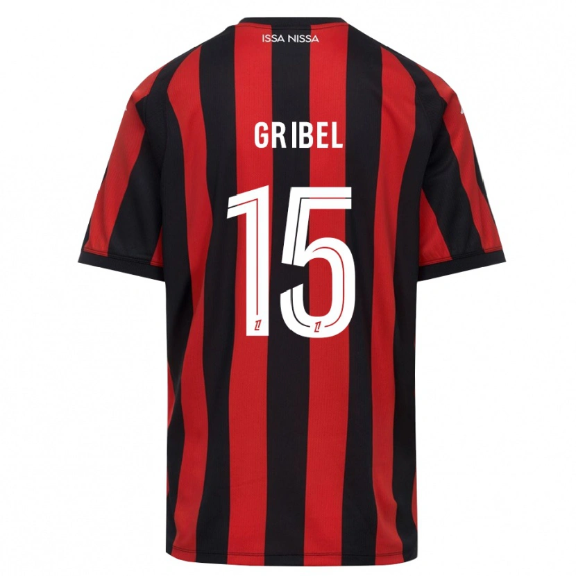 Danxen Hombre Camiseta Naomie Gribel #15 Rojo Negro Blanco 1ª Equipación 2026/27 La Camisa