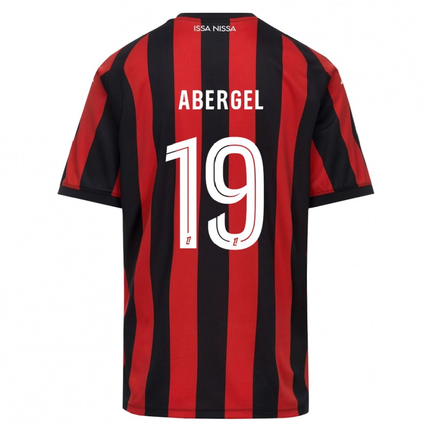 Danxen Hombre Camiseta Laurent Abergel #19 Rojo Negro Blanco 1ª Equipación 2026/27 La Camisa