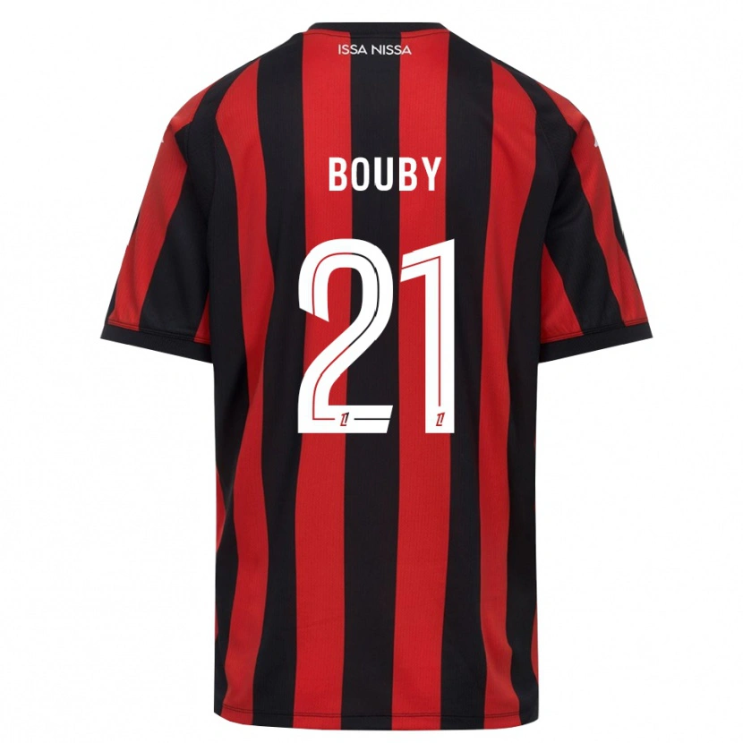Danxen Hombre Camiseta Coline Bouby #21 Rojo Negro Blanco 1ª Equipación 2026/27 La Camisa