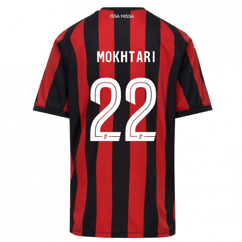 Danxen Hombre Camiseta Jade Mokhtari #22 Rojo Negro Blanco 1ª Equipación 2026/27 La Camisa