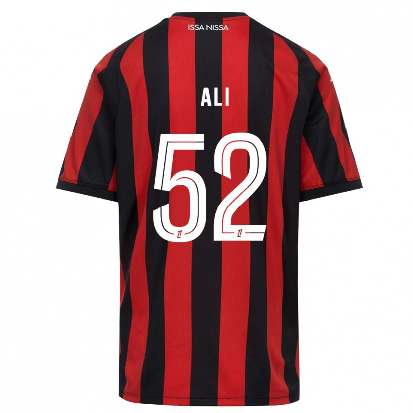 Danxen Hombre Camiseta Kéfren Ali #52 Rojo Negro Blanco 1ª Equipación 2026/27 La Camisa