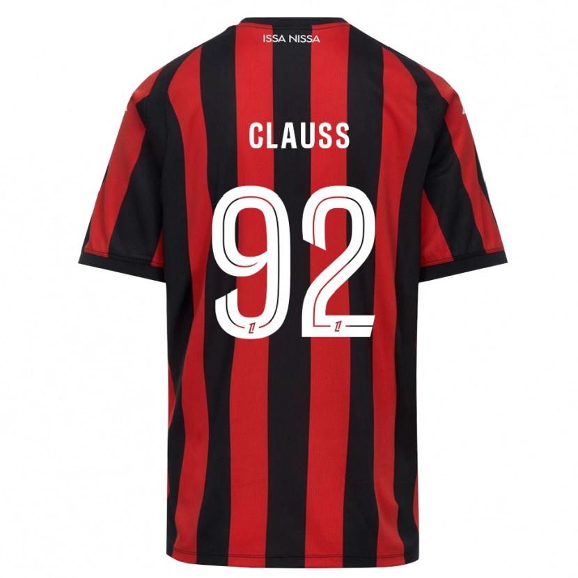 Danxen Hombre Camiseta Jonathan Clauss #92 Rojo Negro Blanco 1ª Equipación 2026/27 La Camisa