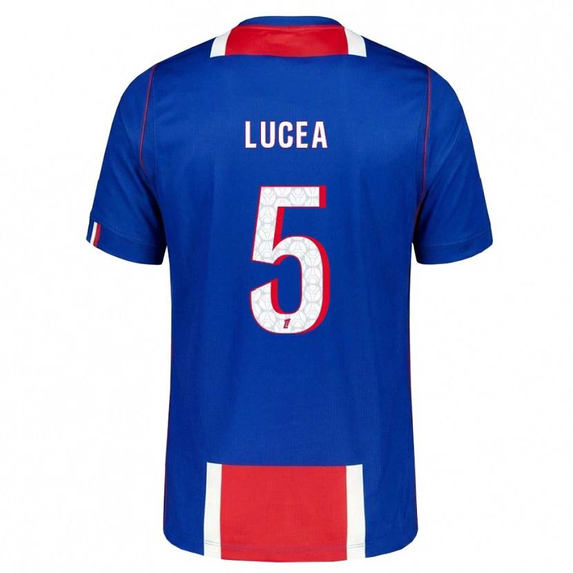 Danxen Hombre Camiseta Dimitri Lucea #5 Rojo Blanco Azul 1ª Equipación 2026/27 La Camisa