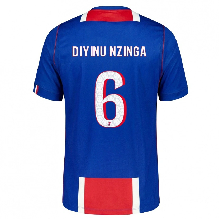 Danxen Hombre Camiseta Vainqueur Nzinga #6 Rojo Blanco Azul 1ª Equipación 2026/27 La Camisa