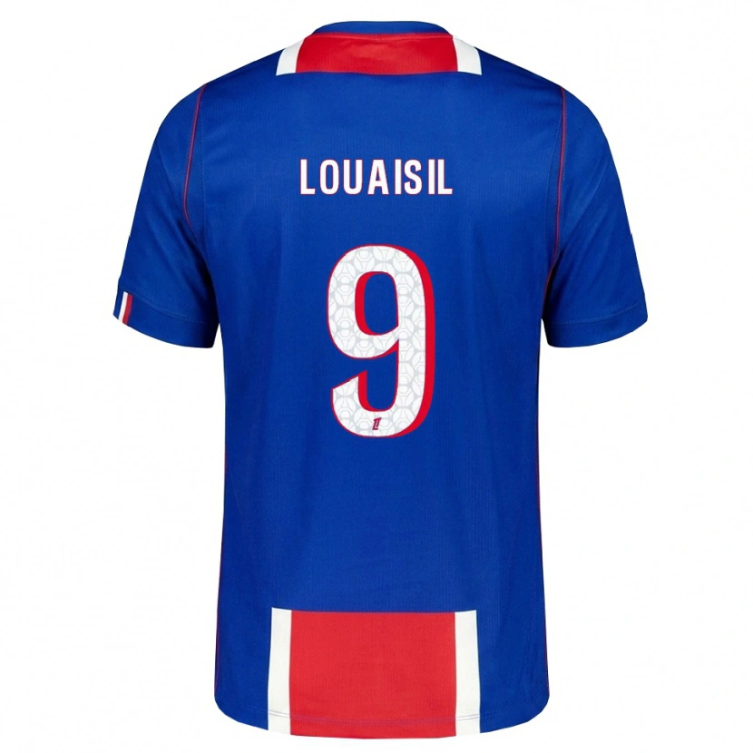Danxen Hombre Camiseta Kévin Louaisil #9 Rojo Blanco Azul 1ª Equipación 2026/27 La Camisa