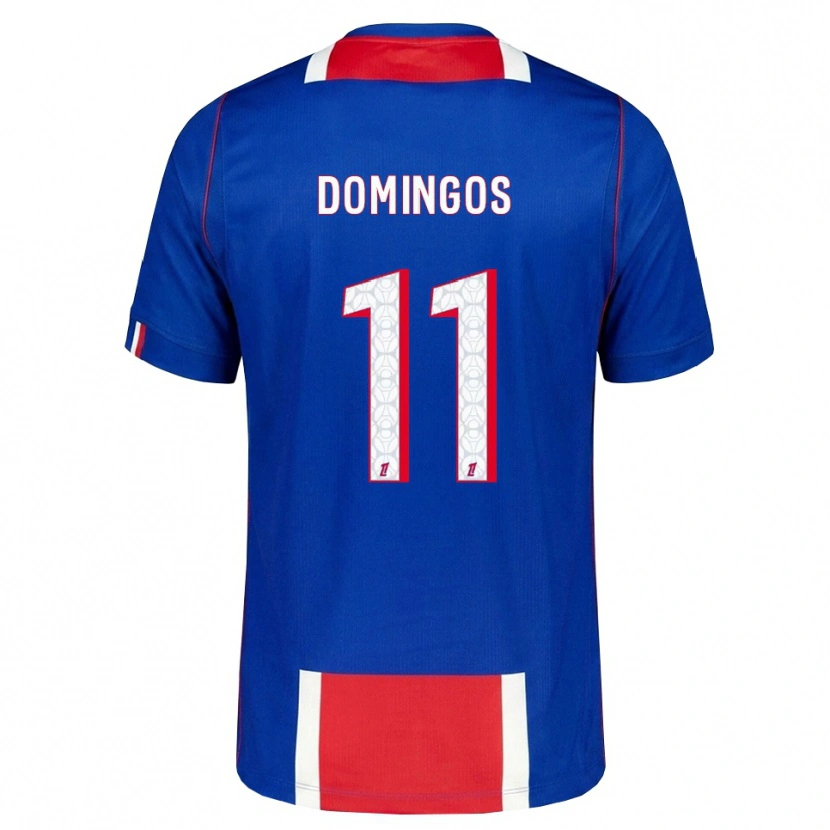 Danxen Hombre Camiseta Fabio Domingos #11 Rojo Blanco Azul 1ª Equipación 2026/27 La Camisa