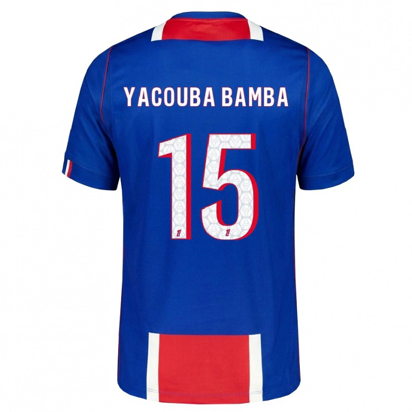 Danxen Hombre Camiseta Ben Yacouba Bamba #15 Rojo Blanco Azul 1ª Equipación 2026/27 La Camisa