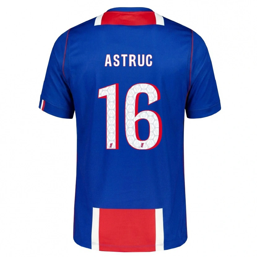 Danxen Hombre Camiseta Maxime Astruc #16 Rojo Blanco Azul 1ª Equipación 2026/27 La Camisa