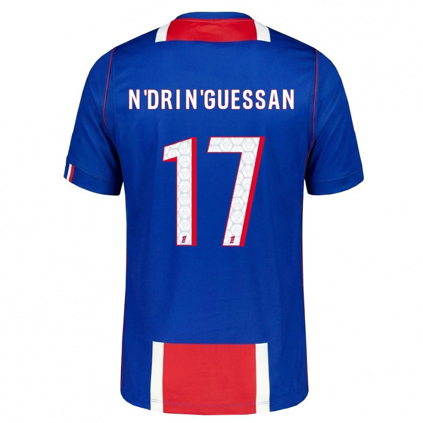 Danxen Hombre Camiseta Landry N'dri N'guessan #17 Rojo Blanco Azul 1ª Equipación 2026/27 La Camisa