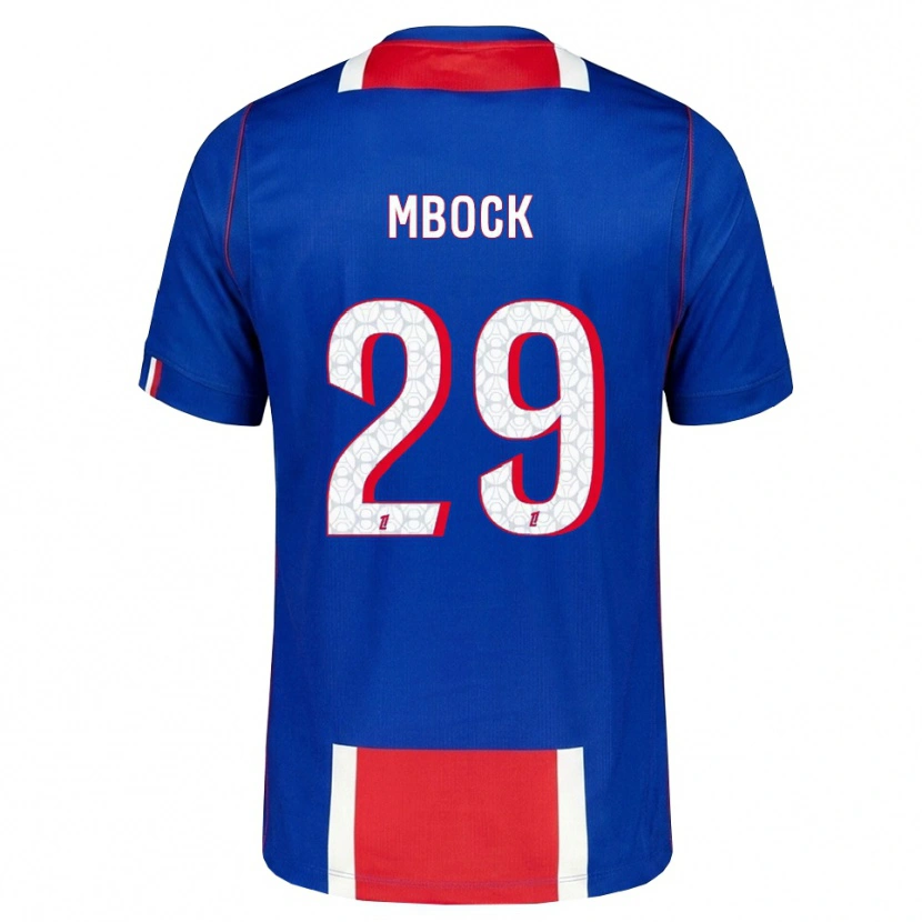 Danxen Hombre Camiseta Griedge Mbock Bathy #29 Rojo Blanco Azul 1ª Equipación 2026/27 La Camisa