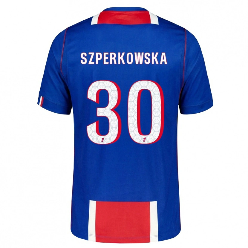 Danxen Hombre Camiseta Oliwia Szperkowska #30 Rojo Blanco Azul 1ª Equipación 2026/27 La Camisa