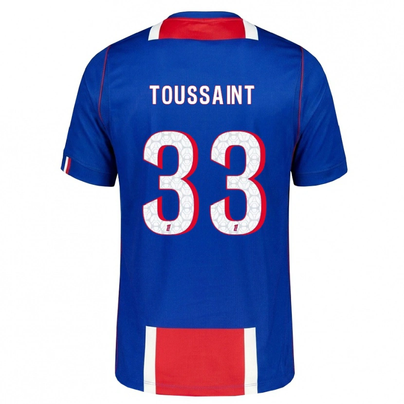 Danxen Hombre Camiseta Océane Toussaint #33 Rojo Blanco Azul 1ª Equipación 2026/27 La Camisa
