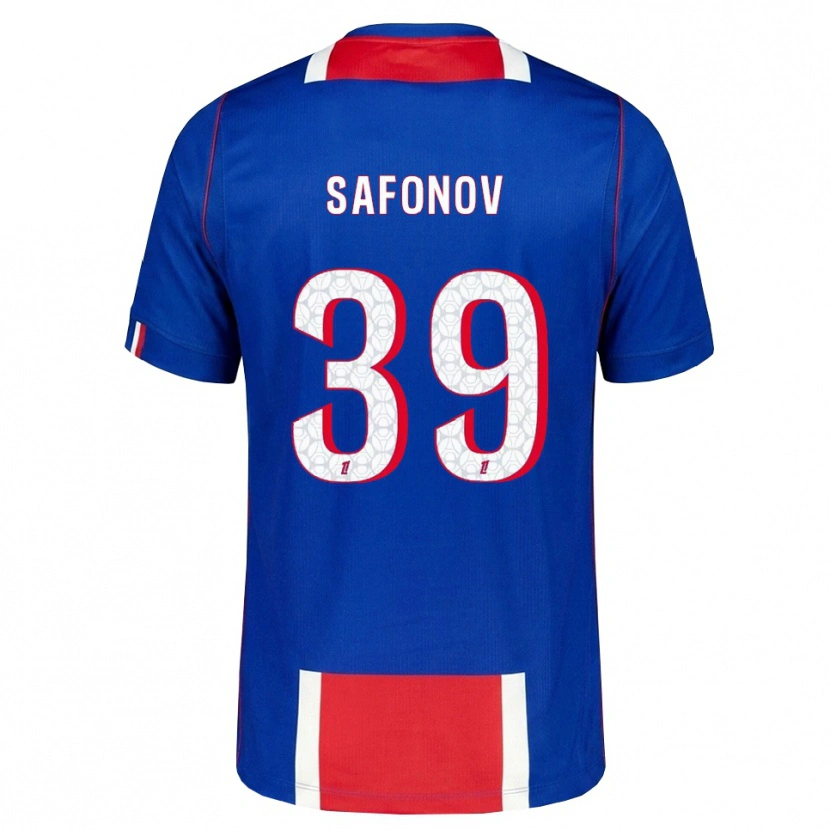 Danxen Hombre Camiseta Matvey Safonov #39 Rojo Blanco Azul 1ª Equipación 2026/27 La Camisa