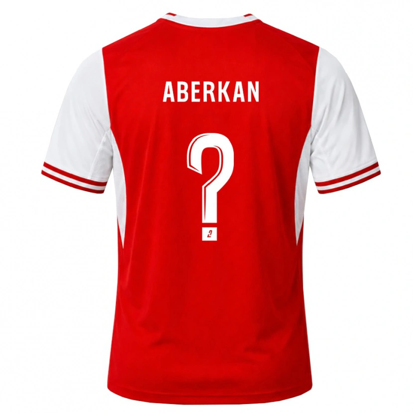 Danxen Hombre Camiseta Yassine Aberkan #0 Rojo Blanco 1ª Equipación 2026/27 La Camisa