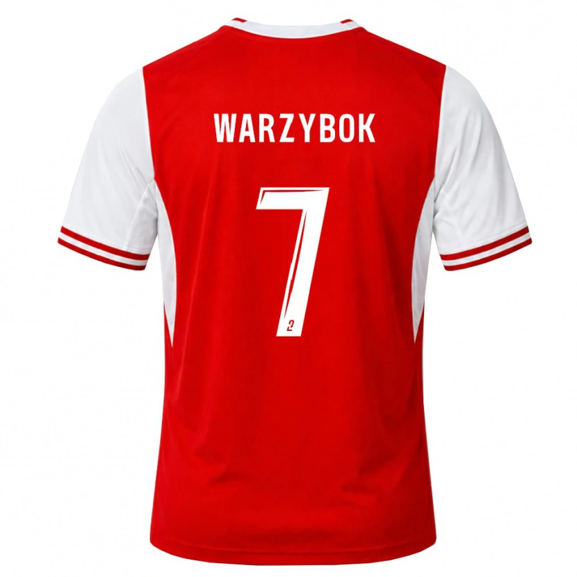 Danxen Hombre Camiseta Olivier Warzybok #7 Rojo Blanco 1ª Equipación 2026/27 La Camisa