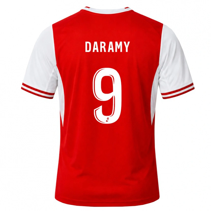 Danxen Hombre Camiseta Mohamed Daramy #9 Rojo Blanco 1ª Equipación 2026/27 La Camisa