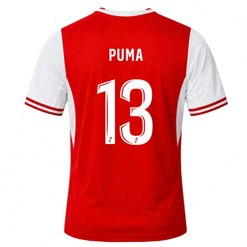 Danxen Hombre Camiseta Isaac Puma #13 Rojo Blanco 1ª Equipación 2026/27 La Camisa