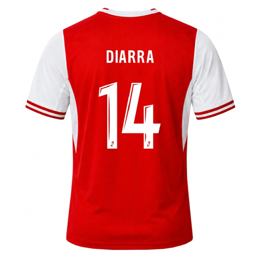 Danxen Hombre Camiseta Amidou Diarra #14 Rojo Blanco 1ª Equipación 2026/27 La Camisa