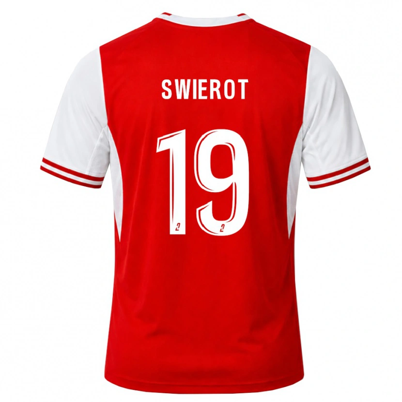 Danxen Hombre Camiseta Julie Swierot #19 Rojo Blanco 1ª Equipación 2026/27 La Camisa