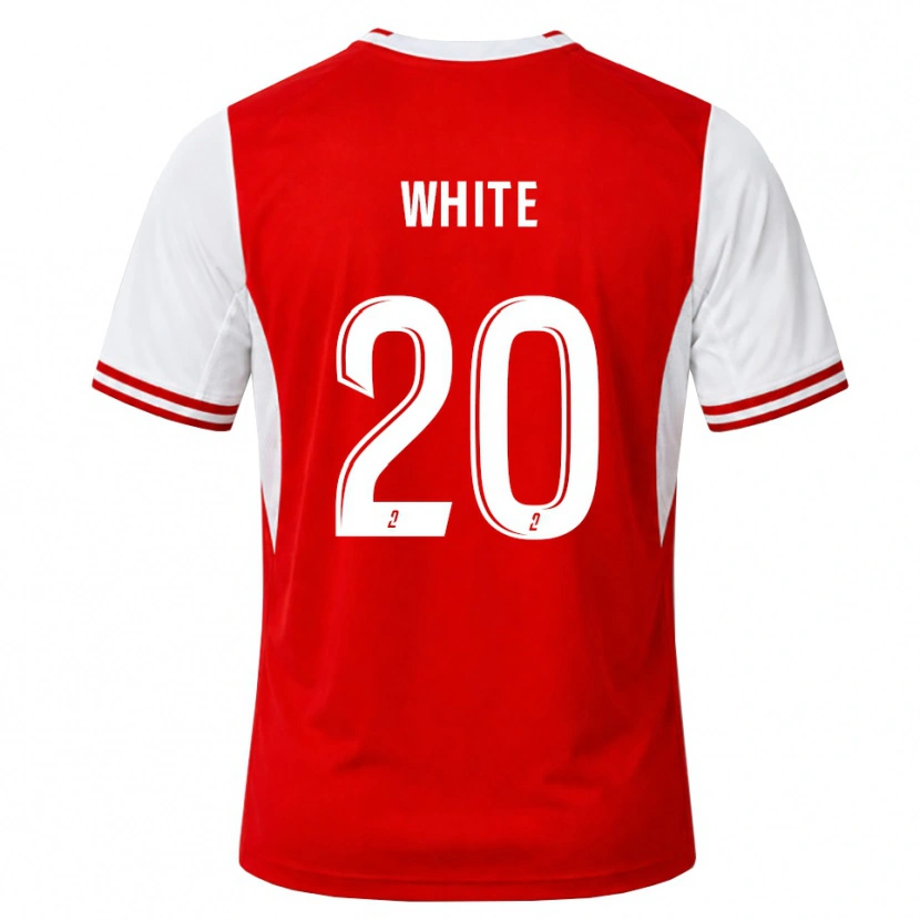Danxen Hombre Camiseta Morgan White #20 Rojo Blanco 1ª Equipación 2026/27 La Camisa