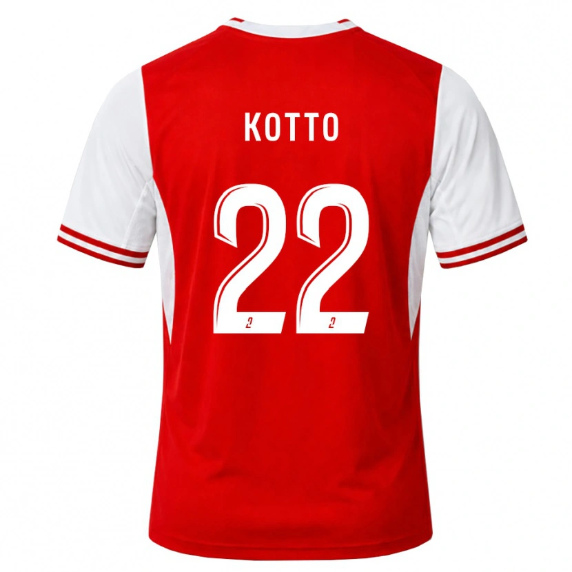 Danxen Hombre Camiseta Samuel Kotto #22 Rojo Blanco 1ª Equipación 2026/27 La Camisa