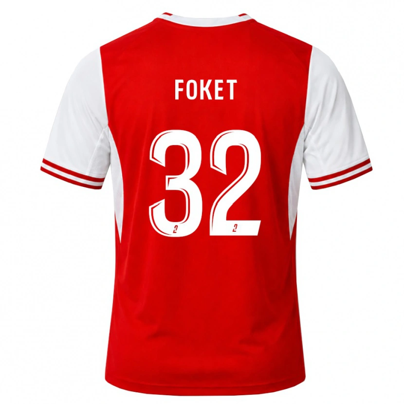 Danxen Hombre Camiseta Thomas Foket #32 Rojo Blanco 1ª Equipación 2026/27 La Camisa