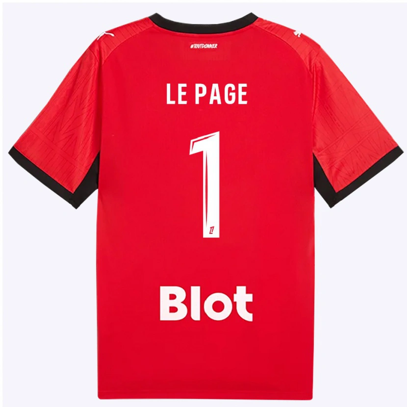 Danxen Hombre Camiseta Noé Le Page #1 Rojo Negro Blanco 1ª Equipación 2026/27 La Camisa