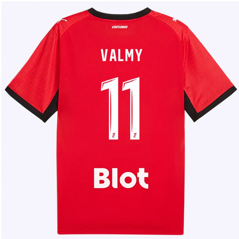 Danxen Hombre Camiseta Mouhammad Valmy #11 Rojo Negro Blanco 1ª Equipación 2026/27 La Camisa
