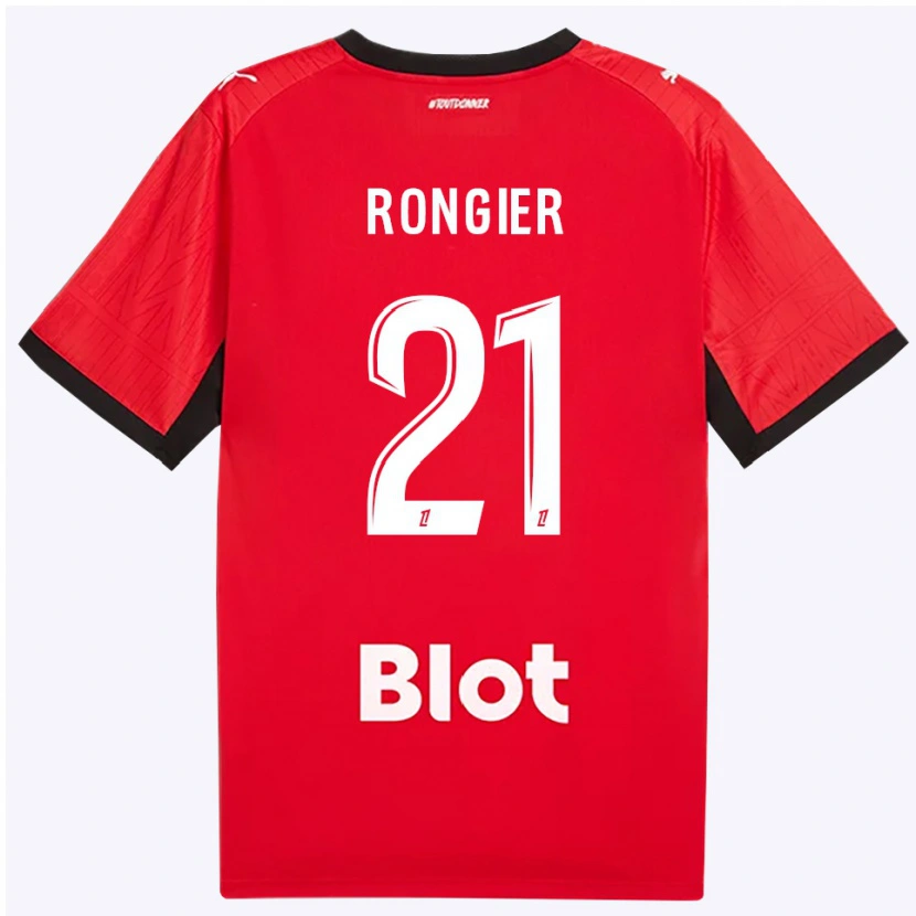 Danxen Hombre Camiseta Valentin Rongier #21 Rojo Negro Blanco 1ª Equipación 2026/27 La Camisa