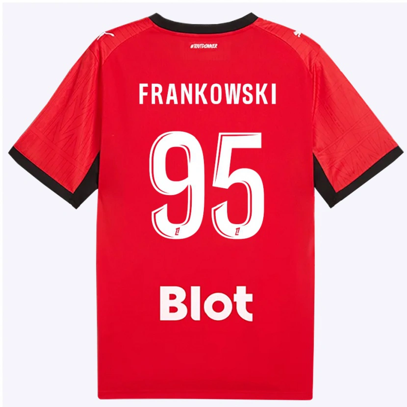Danxen Hombre Camiseta Przemyslaw Frankowski #95 Rojo Negro Blanco 1ª Equipación 2026/27 La Camisa