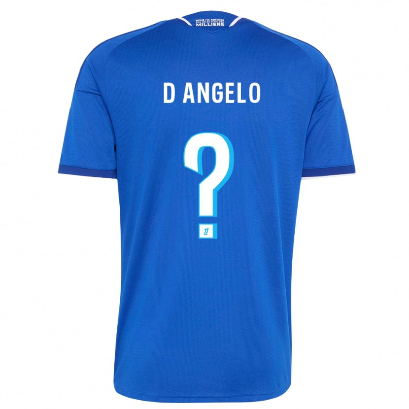 Danxen Hombre Camiseta Gianni D'angelo #0 Azul Real Blanco 1ª Equipación 2026/27 La Camisa