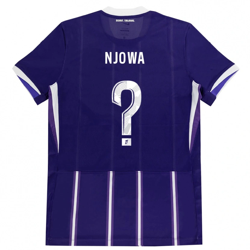 Danxen Hombre Camiseta Yoan Njowa #0 Morado Blanco 1ª Equipación 2026/27 La Camisa