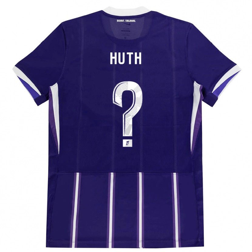 Danxen Hombre Camiseta Lony Huth #0 Morado Blanco 1ª Equipación 2026/27 La Camisa