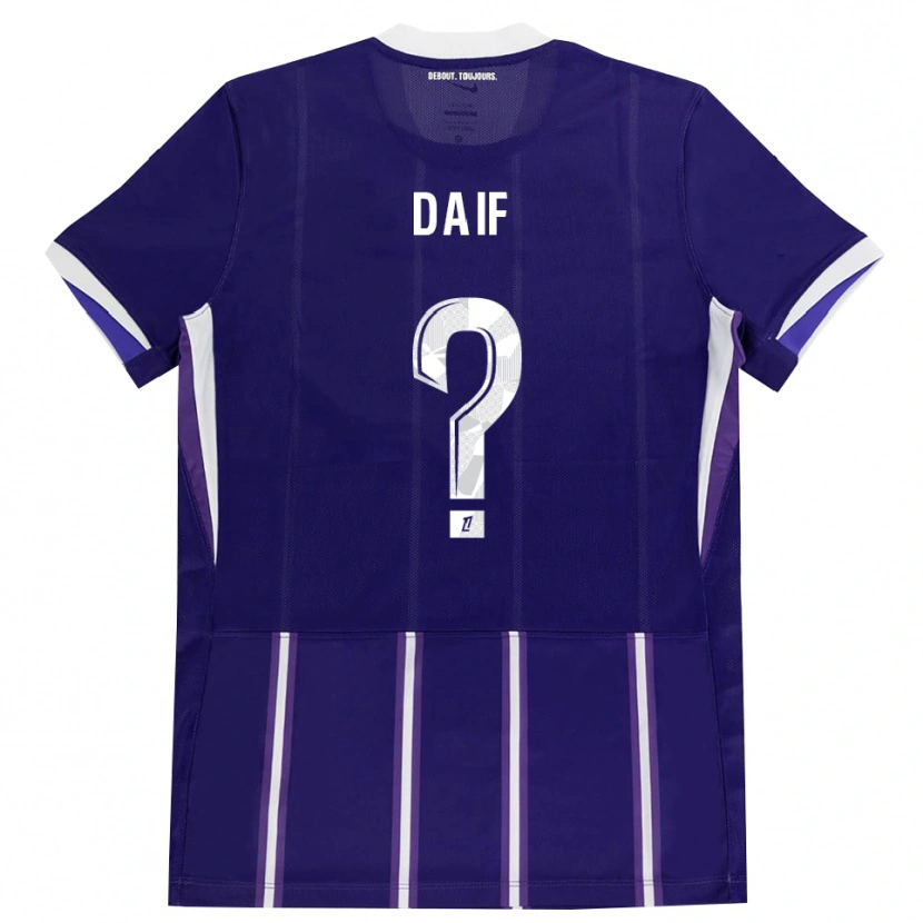 Danxen Hombre Camiseta Mouhamed Daif #0 Morado Blanco 1ª Equipación 2026/27 La Camisa