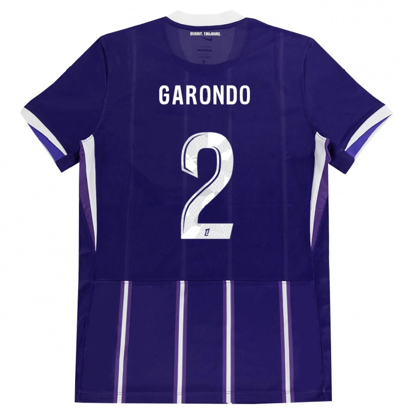 Danxen Hombre Camiseta Thibaud Garondo #2 Morado Blanco 1ª Equipación 2026/27 La Camisa