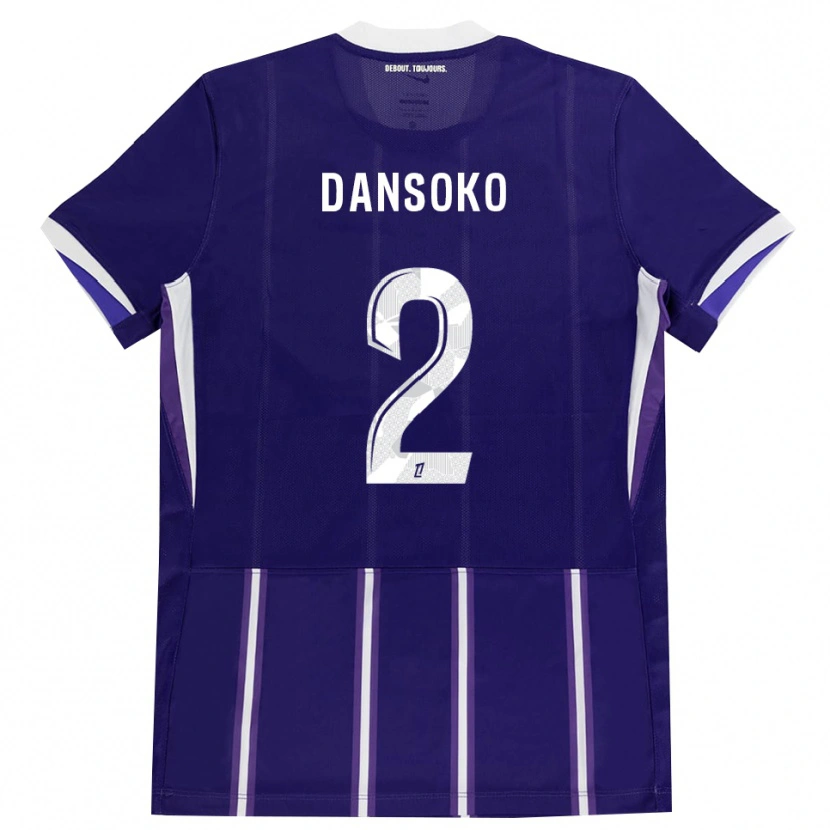 Danxen Hombre Camiseta Mohamed Dansoko #2 Morado Blanco 1ª Equipación 2026/27 La Camisa