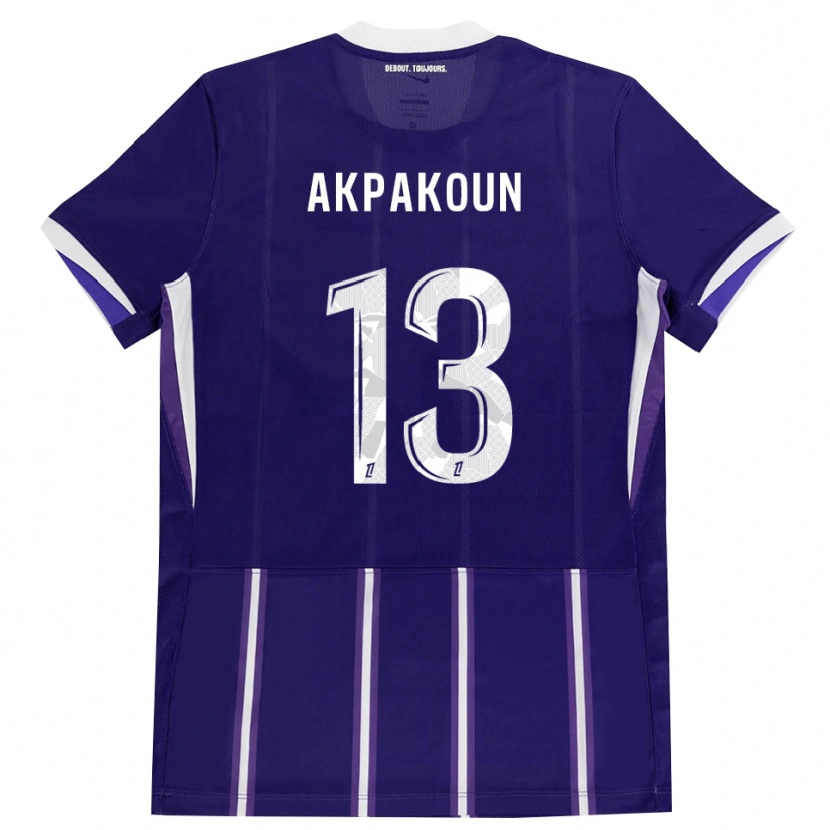 Danxen Hombre Camiseta Noé Akpakoun #13 Morado Blanco 1ª Equipación 2026/27 La Camisa
