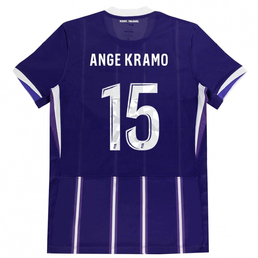 Danxen Hombre Camiseta Marie Ange Kramo #15 Morado Blanco 1ª Equipación 2026/27 La Camisa