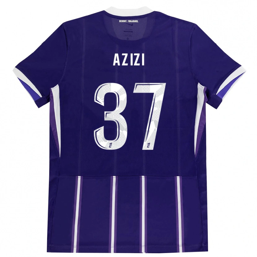 Danxen Hombre Camiseta Ilyas Azizi #37 Morado Blanco 1ª Equipación 2026/27 La Camisa