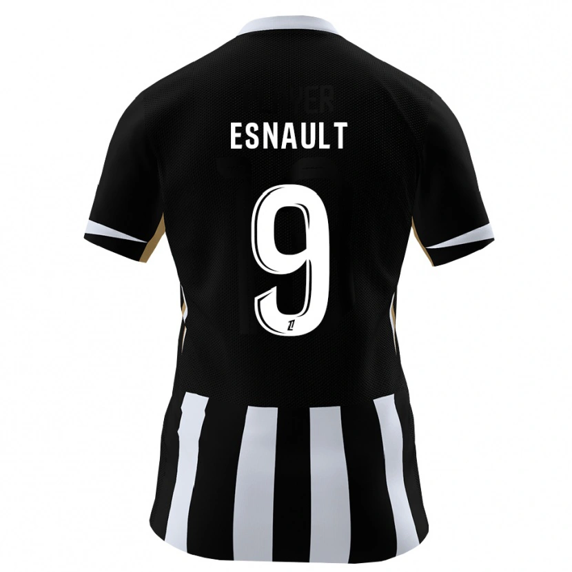 Danxen Hombre Camiseta Joshua Esnault #9 Negro Azul 1ª Equipación 2026/27 La Camisa